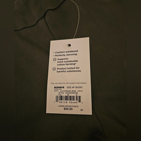 NWT Croft and Barrow Short Woven Pants - Picture 2 of 4